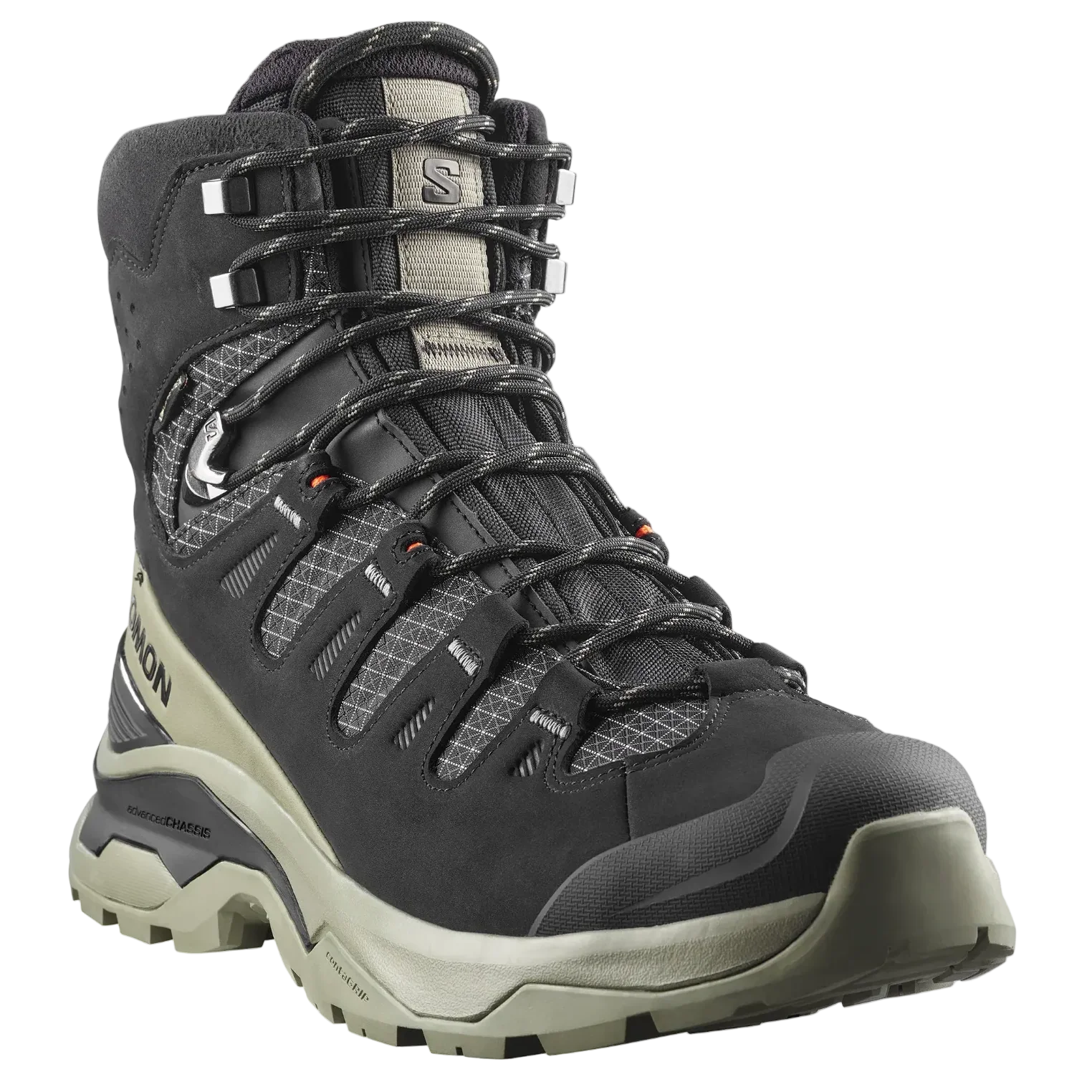 SALOMON QUEST 5 GTX hiking footwear - black/dark green