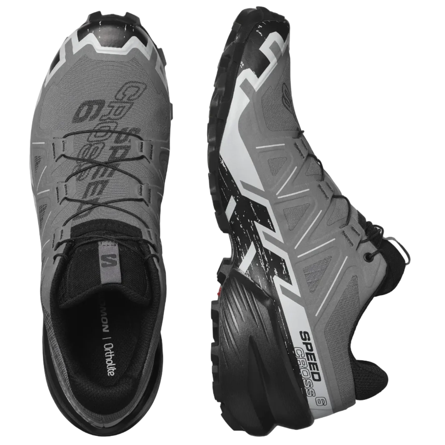 SALOMON SPEEDCROSS 6 trail running shoes - black/grey
