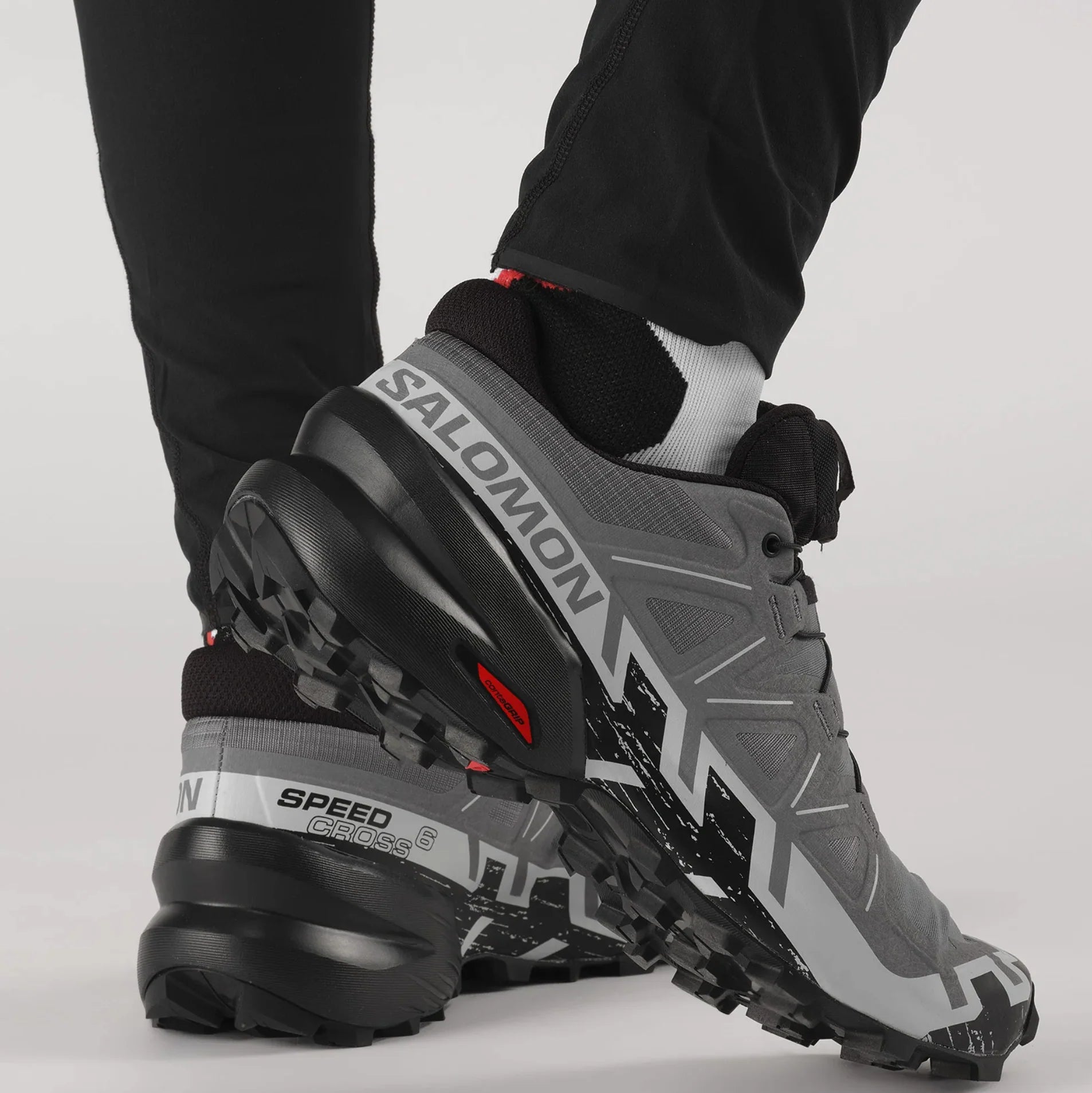 SALOMON SPEEDCROSS 6 trail running shoes - black/grey