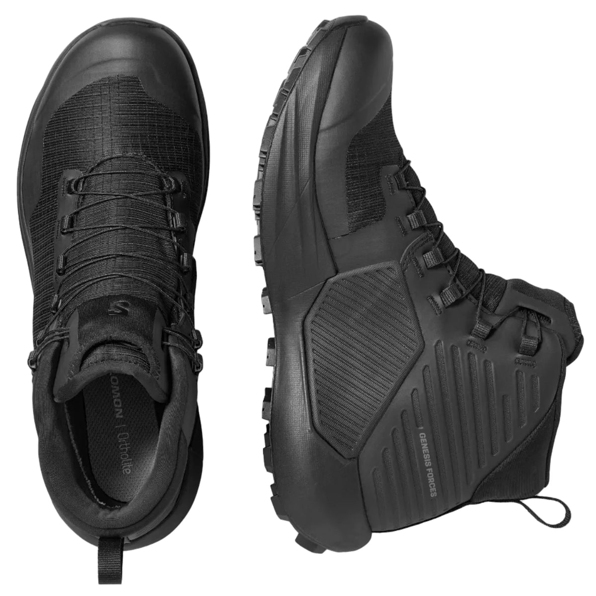SALOMON GENESIS FORCES GTX schwarze taktische Stiefel