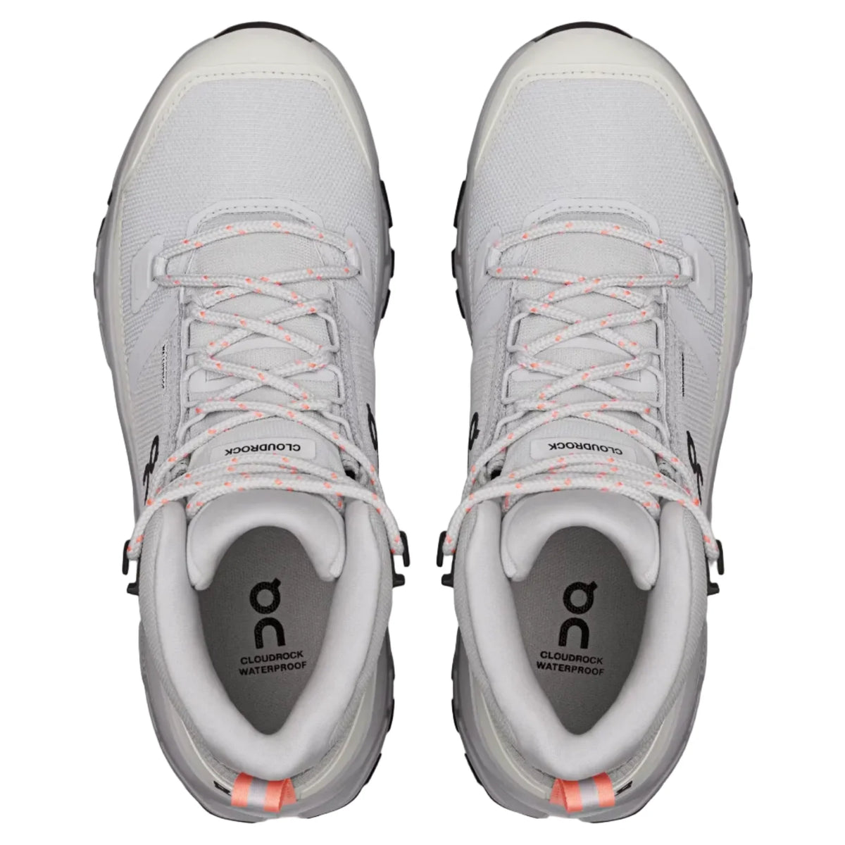 Chaussures de randonnée imperméables ON Cloudrock Mid WP W – Blanc/Gris