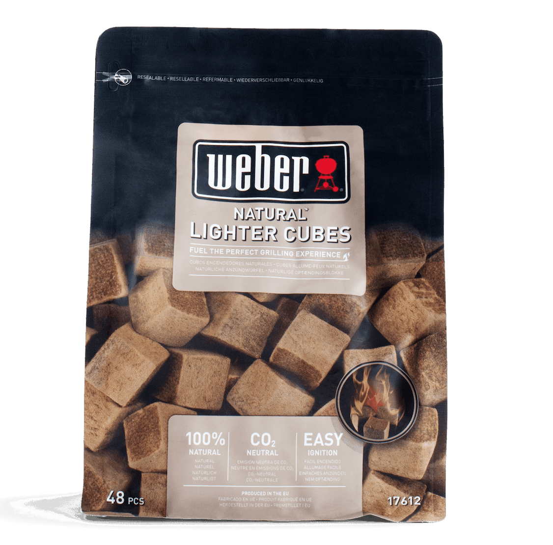 WEBER dabīgie aizdedzināšanas kubi 48gab 17612