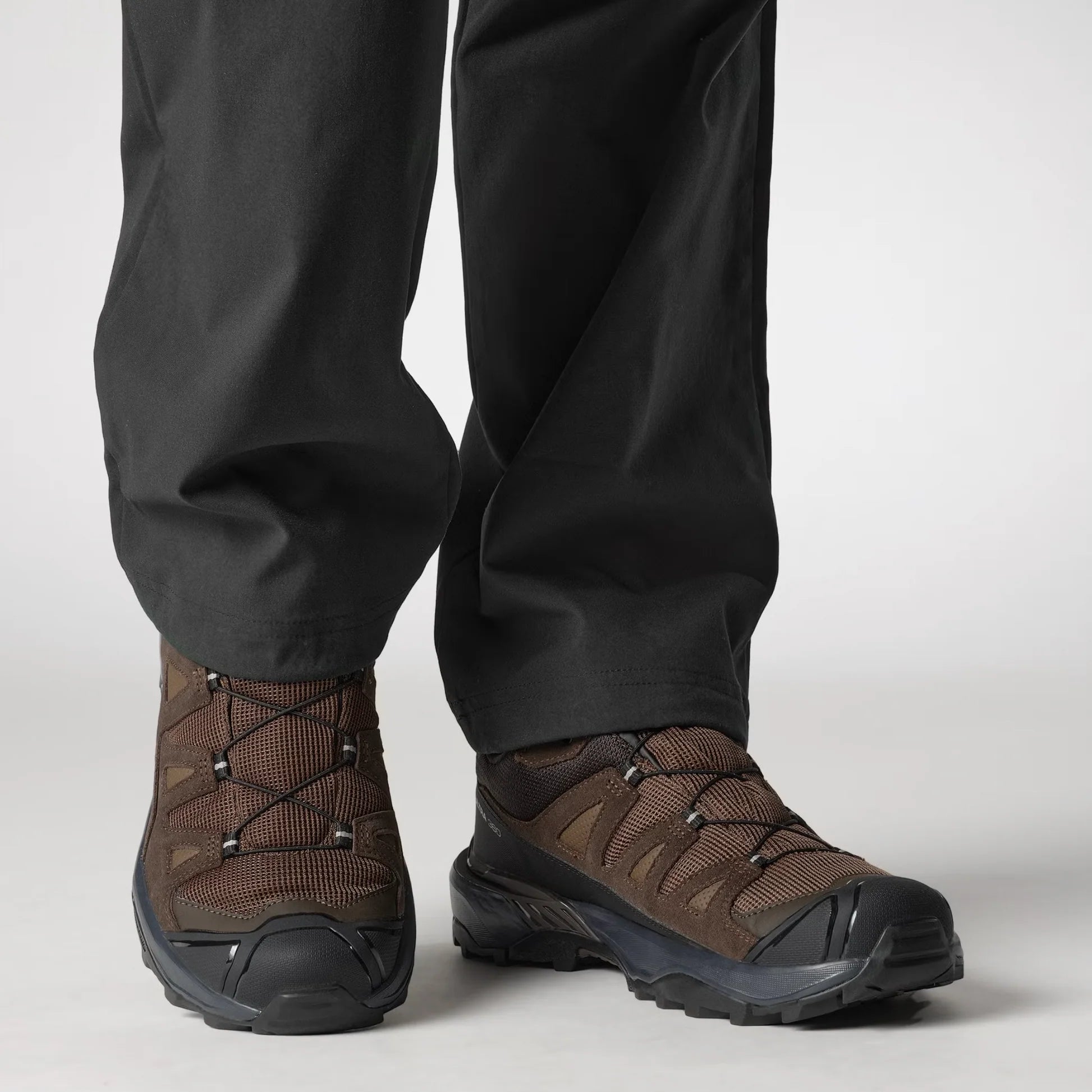 Botas de senderismo SALOMON X ULTRA 360 LEATHER GORE-TEX - marrón oscuro/negro
