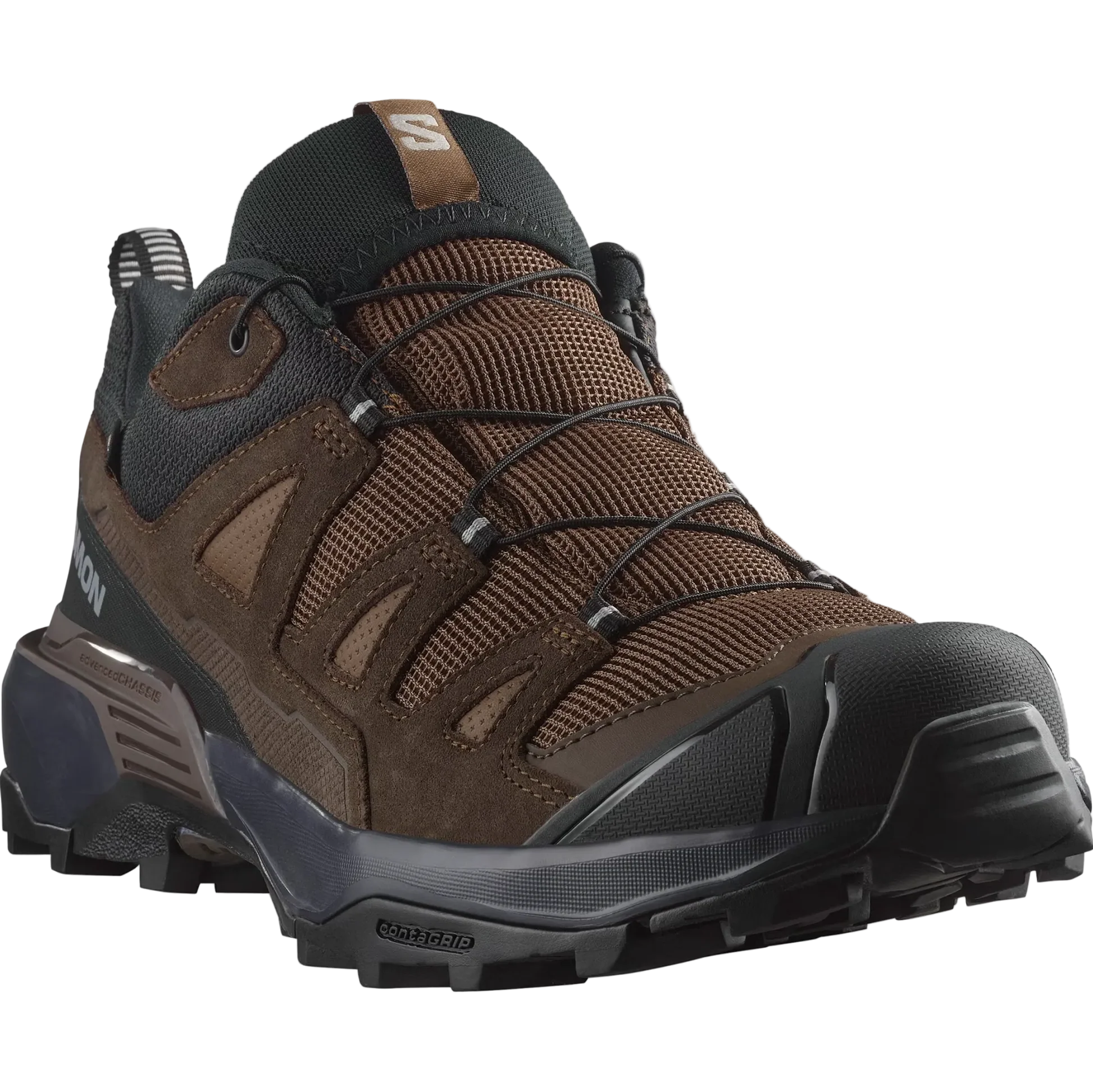 Botas de senderismo SALOMON X ULTRA 360 LEATHER GORE-TEX - marrón oscuro/negro