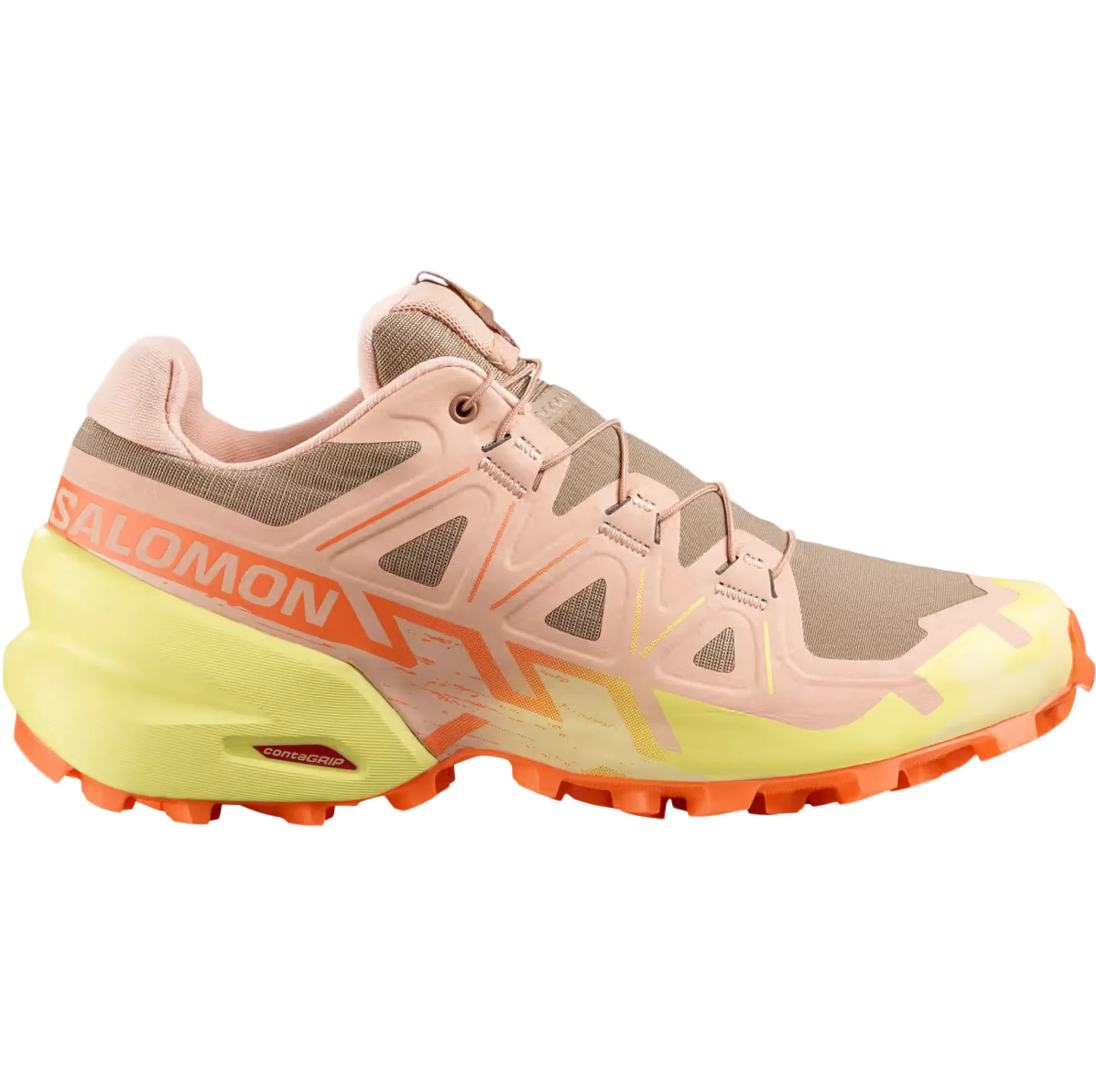 SALOMON SPEEDCROSS 6 W polkujuoksukengät - persikka/keltainen