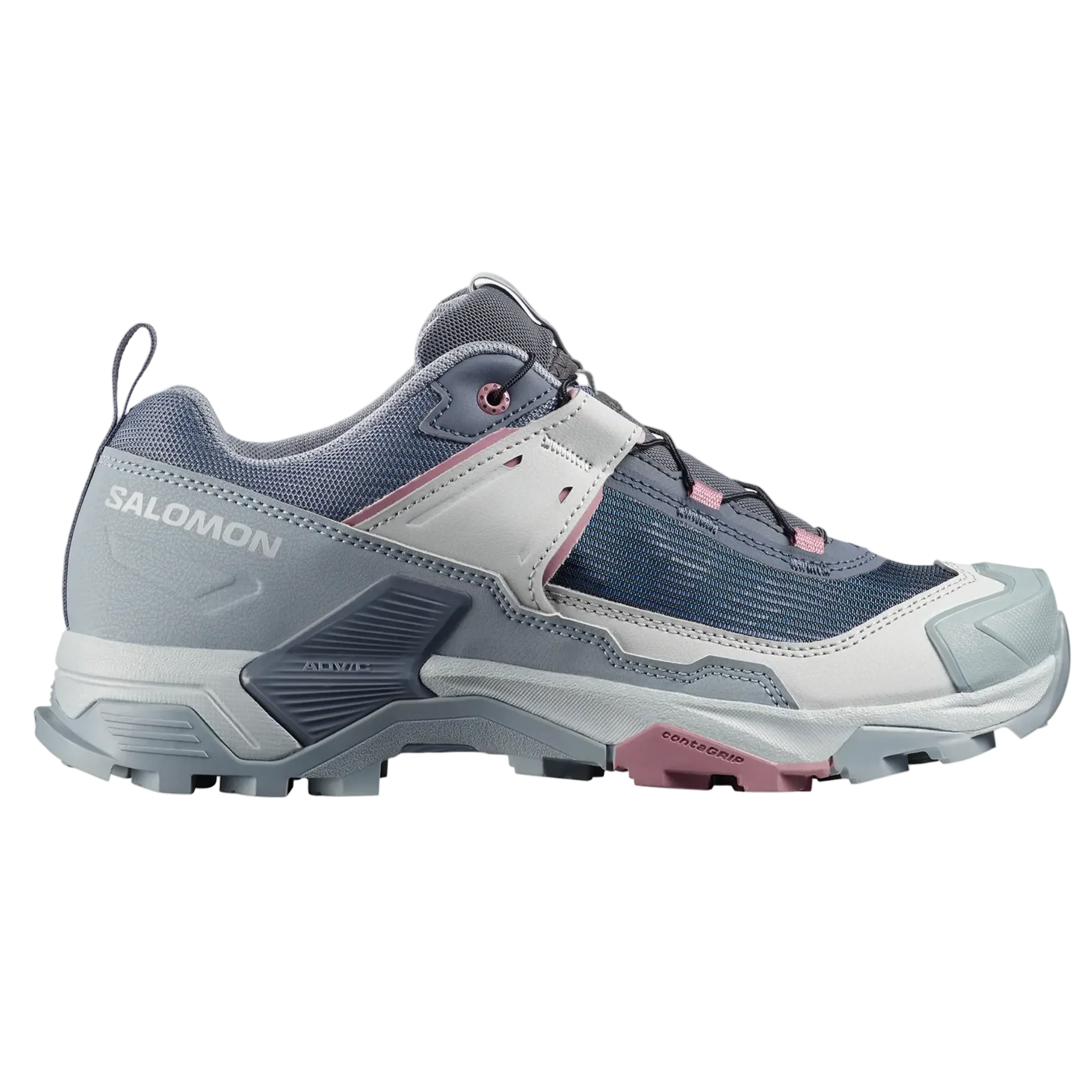 SALOMON X ULTRA 5 W vaelluskengät - valkoinen/harmaa/vaaleanpunainen