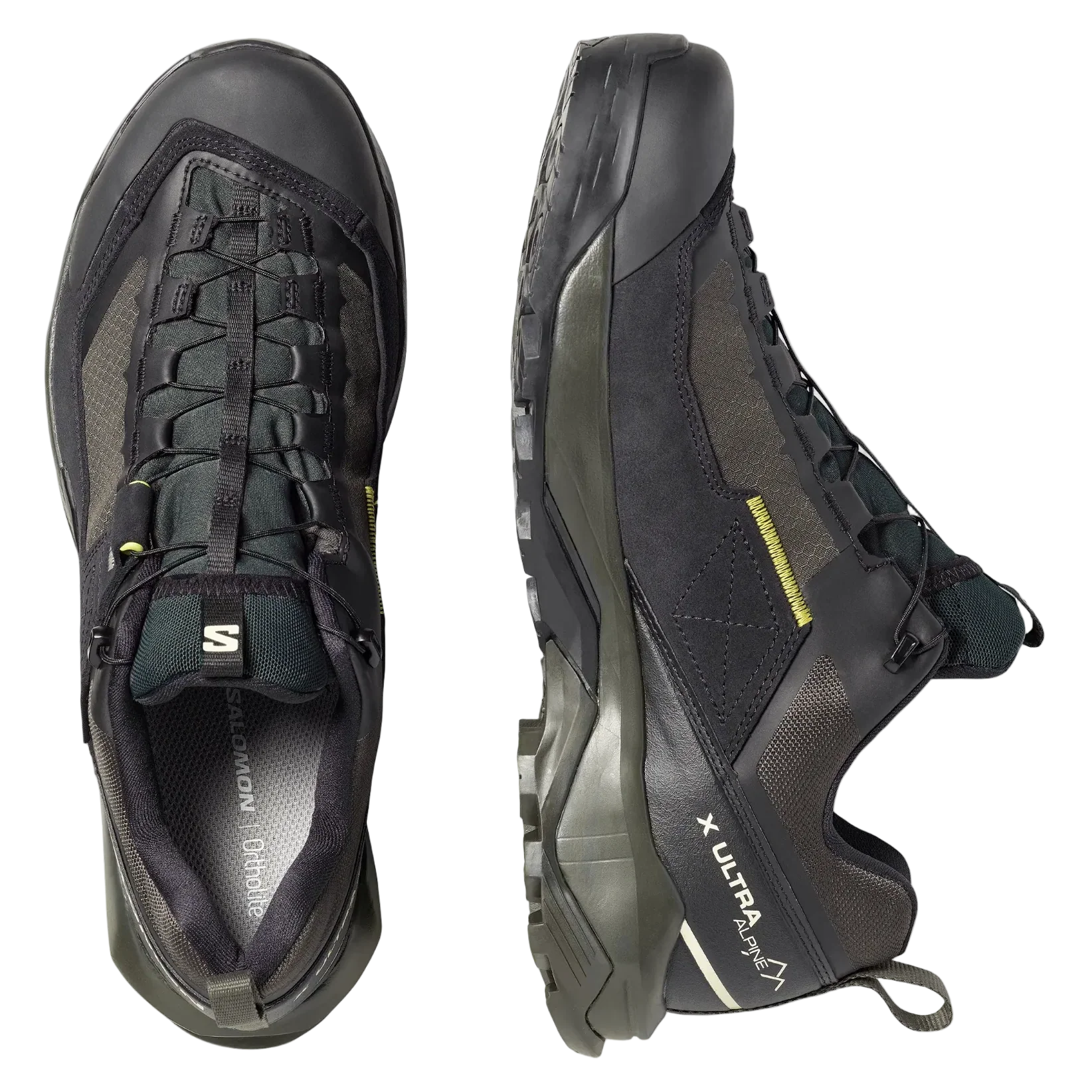 SALOMON X ULTRA ALPINE GTX Wanderschuhe - schwarz/grau/dunkelgrün
