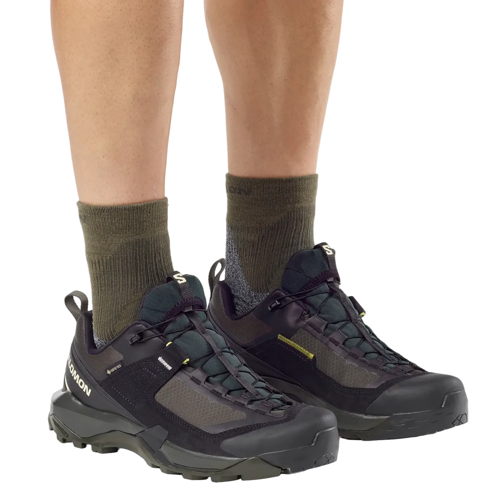 Zapatos de senderismo SALOMON X ULTRA ALPINE GTX - negro/gris/verde oscuro