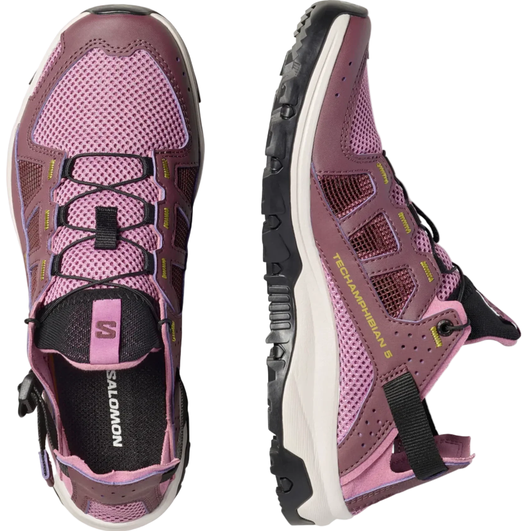 SALOMON TECHAMPHIBIAN 5 W hiking shoes - violet/white