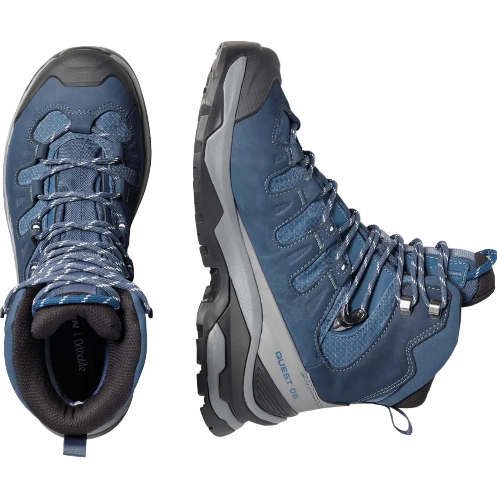 SALOMON QUEST 5 GTX W Wanderschuhe – blau/grau/schwarz