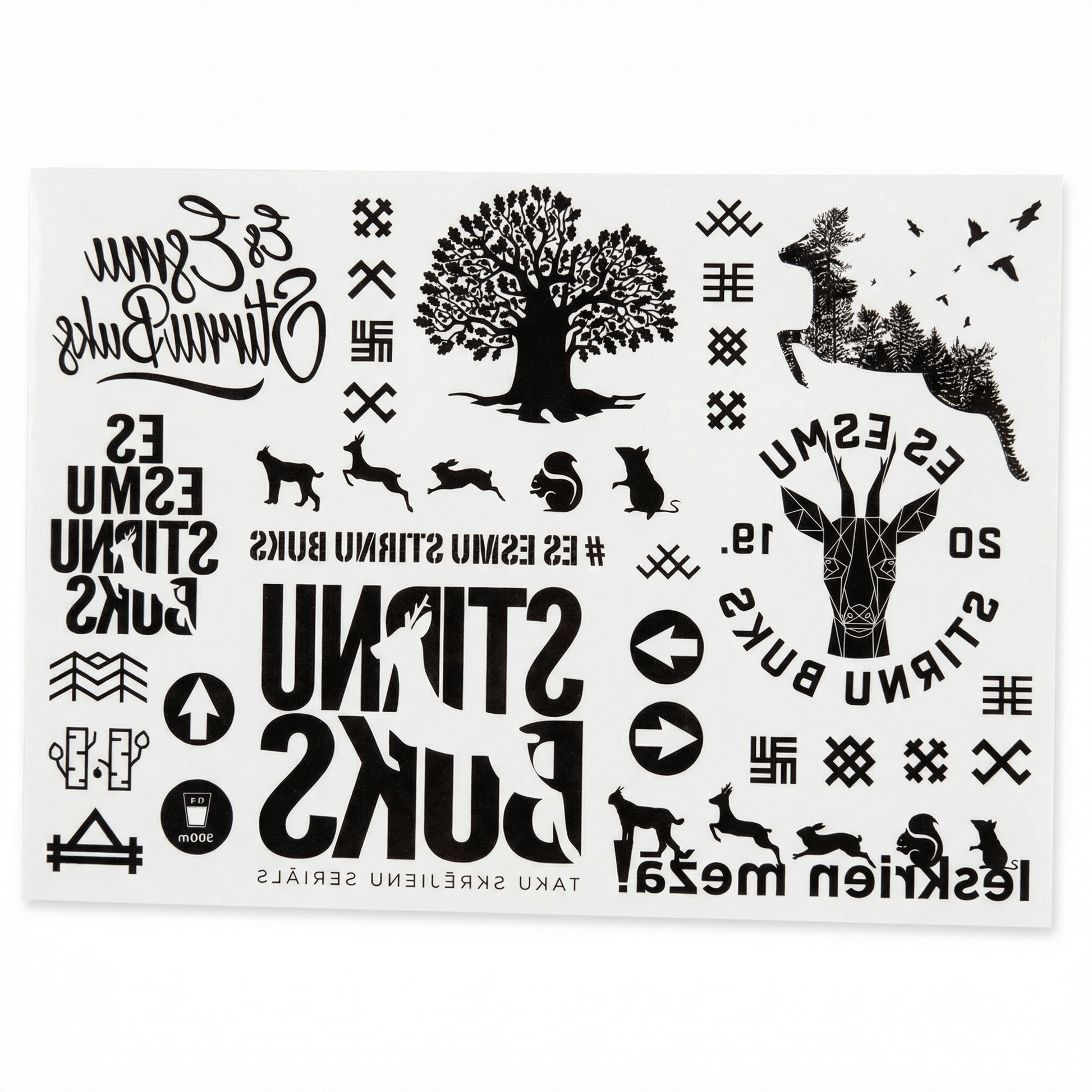 STIRNU BUKS Tattoo pack - ELEVEN SPORTSWEAR - Evelostore