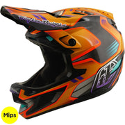TROY LEE DESIGNS D4 Carbon MIPS Helm - Crest Gold, 13901700
