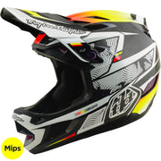 TROY LEE DESIGNS D4 Carbon MIPS šalmas – Juodas su pamušalu, 13902500