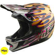 Casco TROY LEE DESIGNS D4 Carbon MIPS - Overspray - Oro/Negro, 13903000