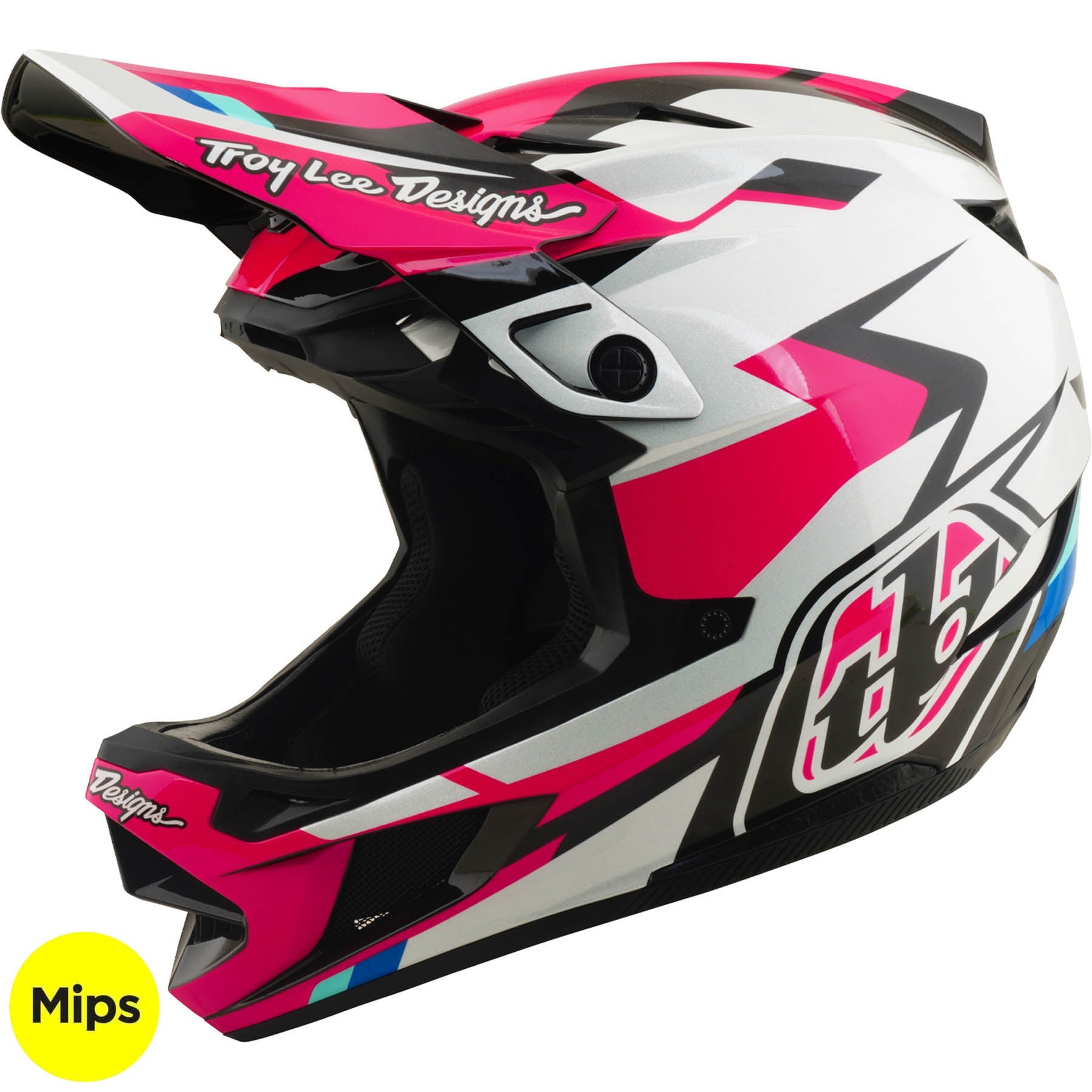 TROY LEE DESIGNS D4 Polyacrylite MIPS Helmet - Roamer Magenta, 17404301