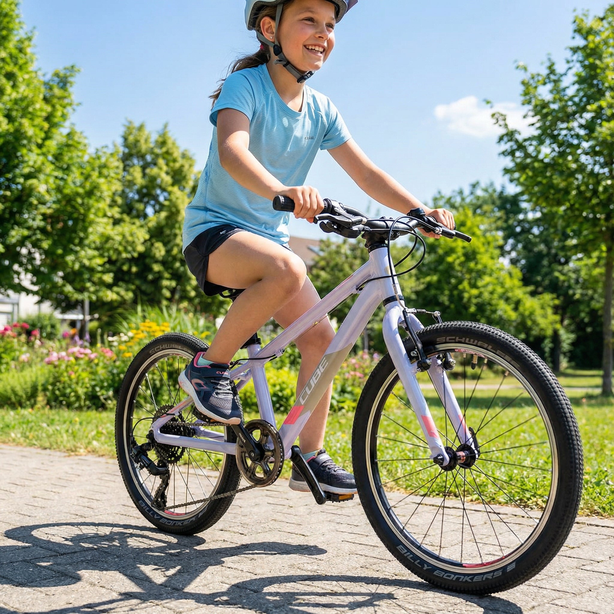 CUBE ACID 200 SLX kids bicycle - violet/coral - CUBE - Evelostore