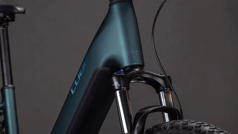 VTT électrique CUBE REACTION HYBRID RACE 800 29 lizard´n´black