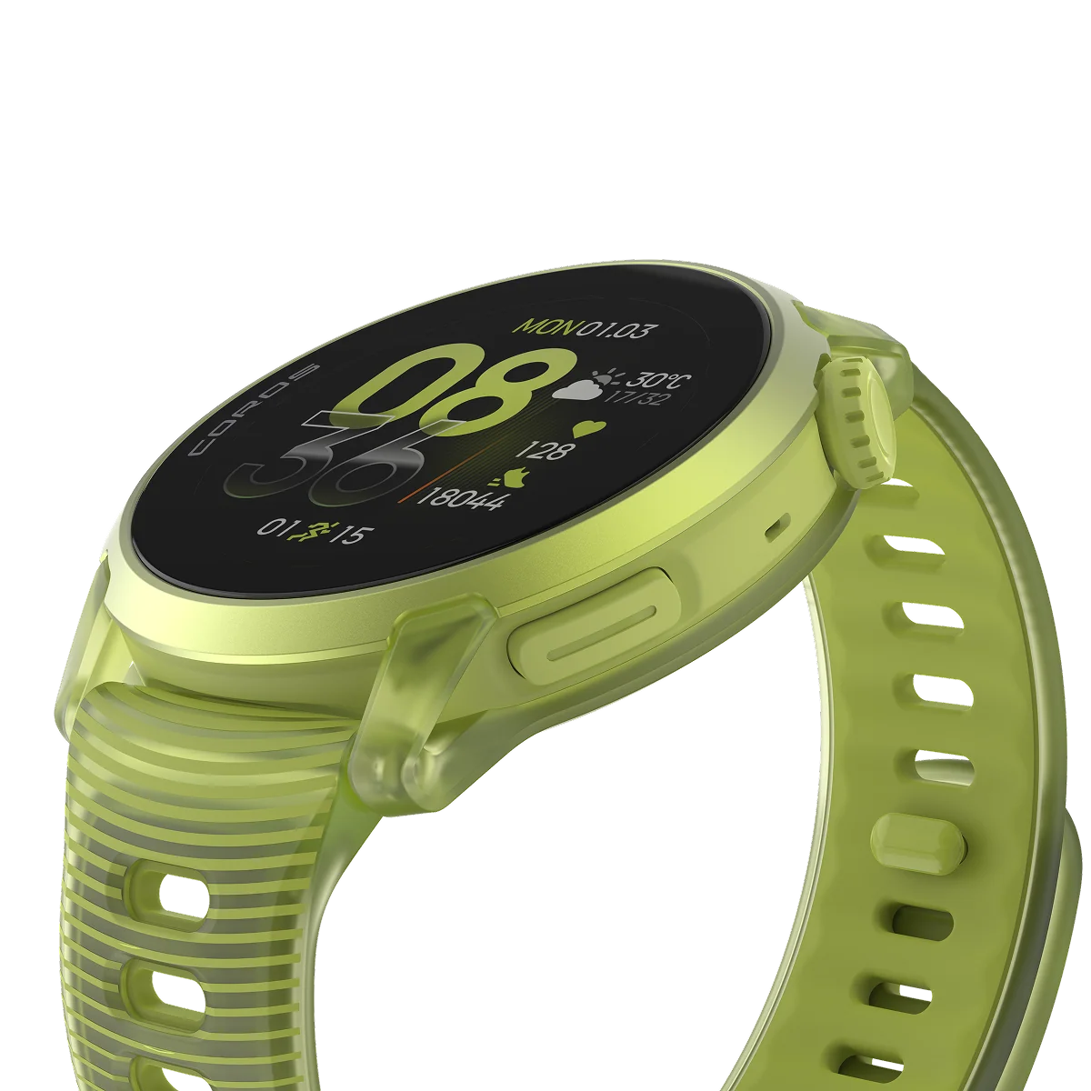 COROS PACE 4 GPS-Sportuhr – Aluminium, Neongelb