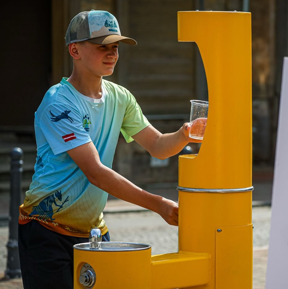Gauja Trail by UTMB | Bėgimo marškinėliai – šviesiai mėlyni/žali