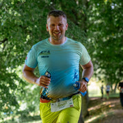 Gauja Trail by UTMB | Bėgimo marškinėliai – šviesiai mėlyni/žali