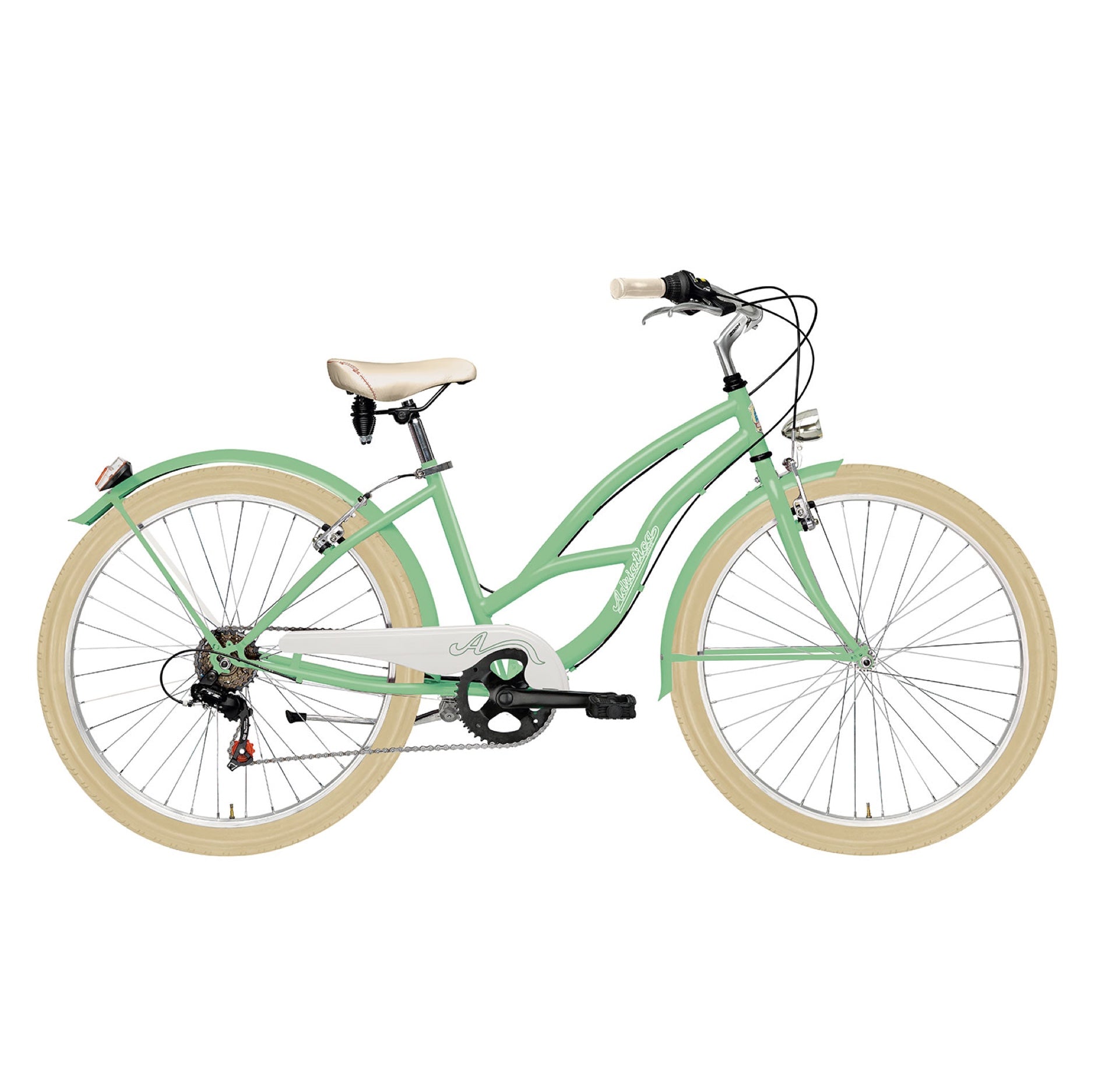 ADRIATICA CRUISER LADY 26" women's bike - green - ADRIATICA - Evelostore