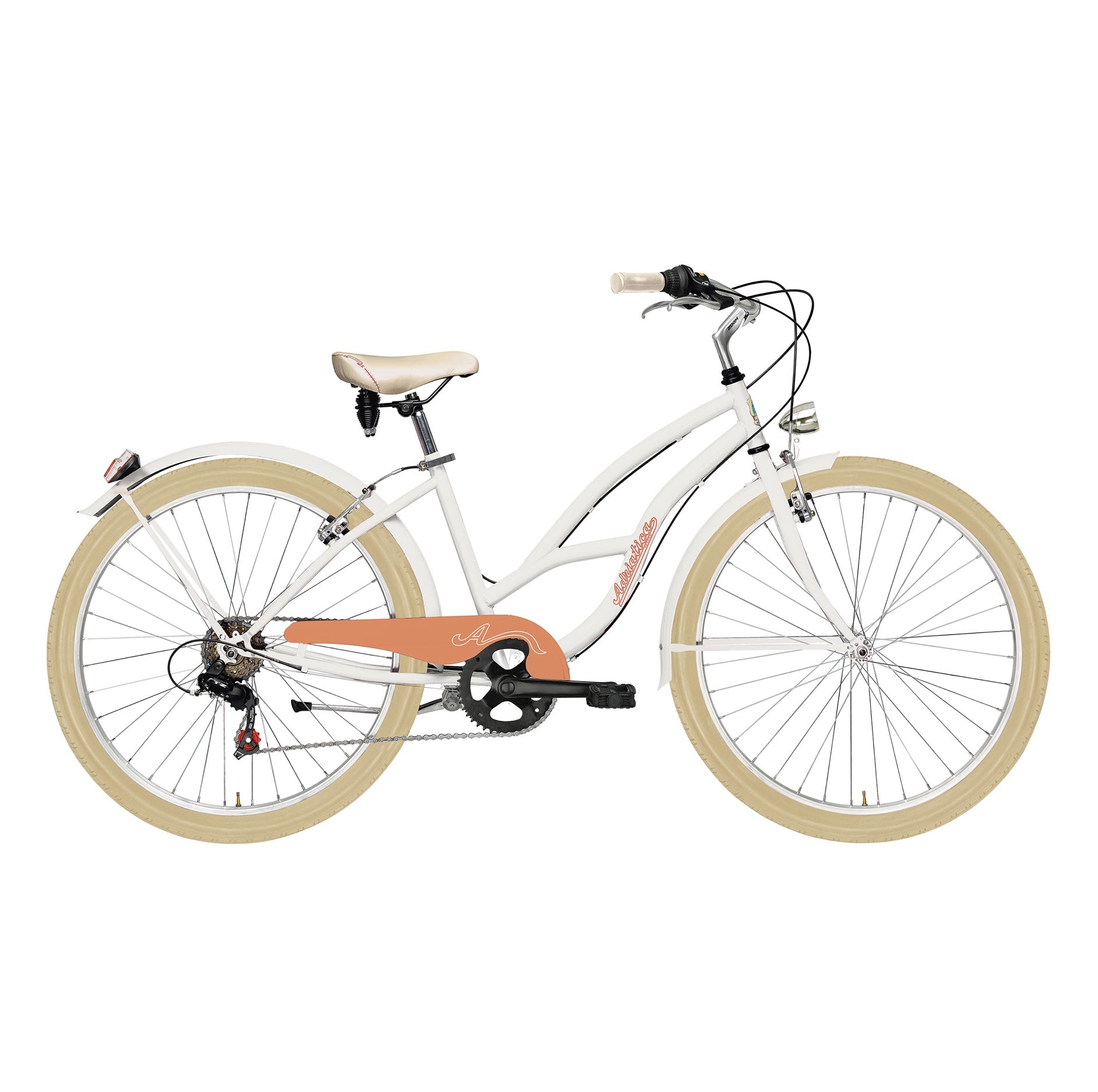 ADRIATICA CRUISER LADY 26" women's bike - white - ADRIATICA - Evelostore