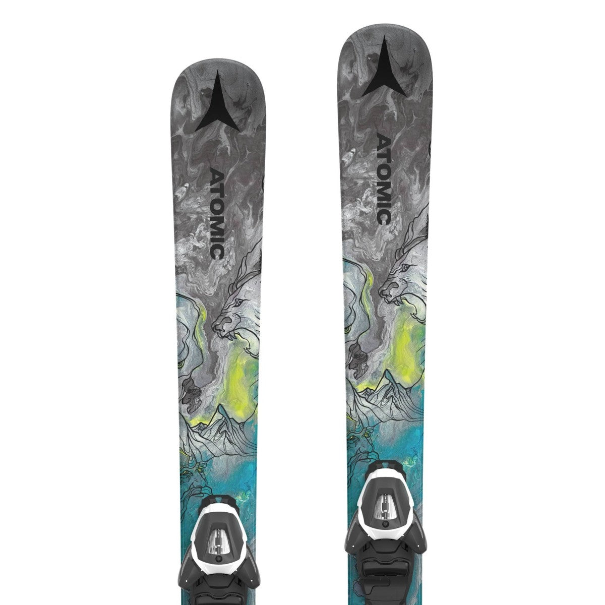 ATOMIC BENT JR 110-130 + L6 GW kalnų slidės