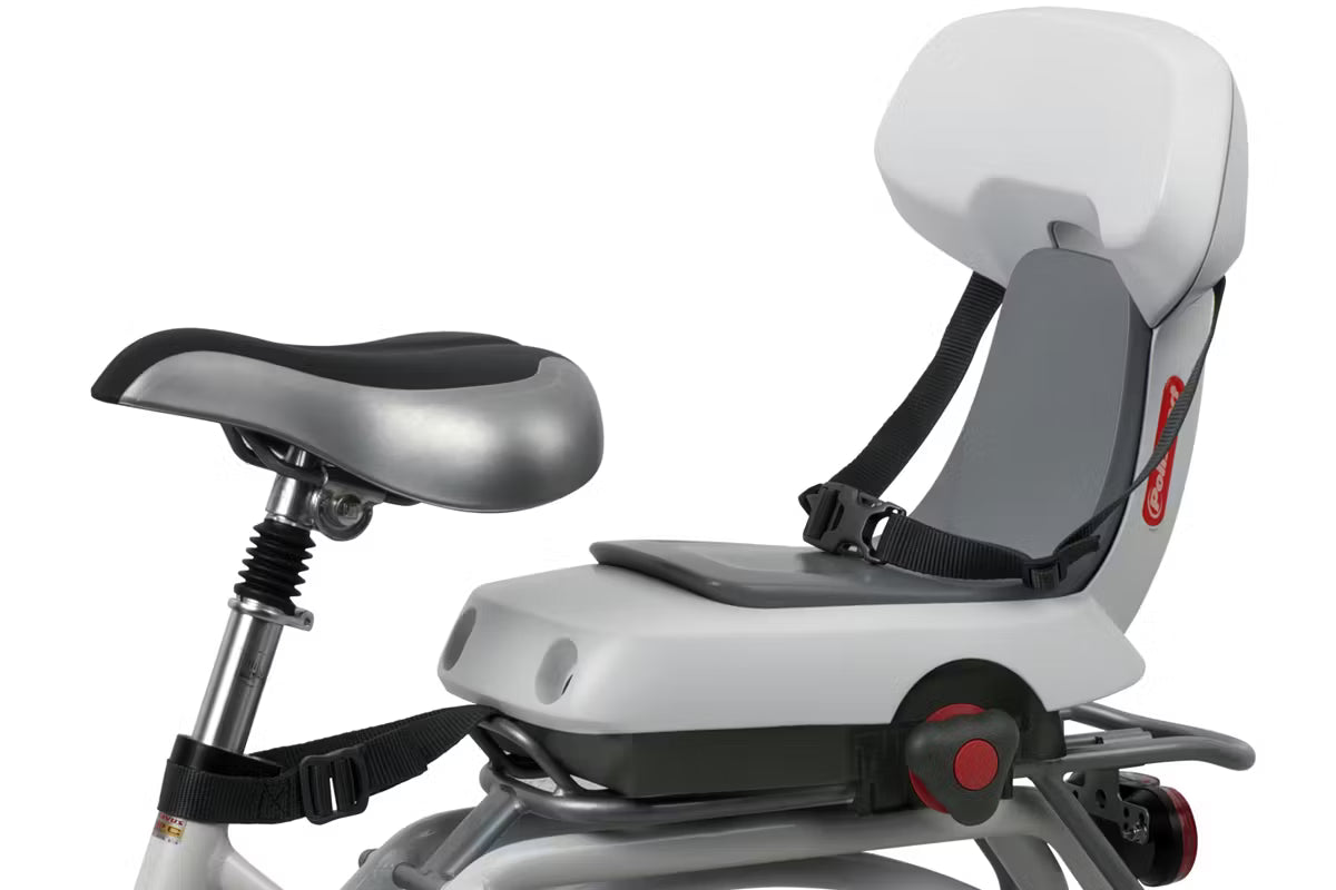 POLISPORT GUPPY JUNIOR Child bike seat for rack - white