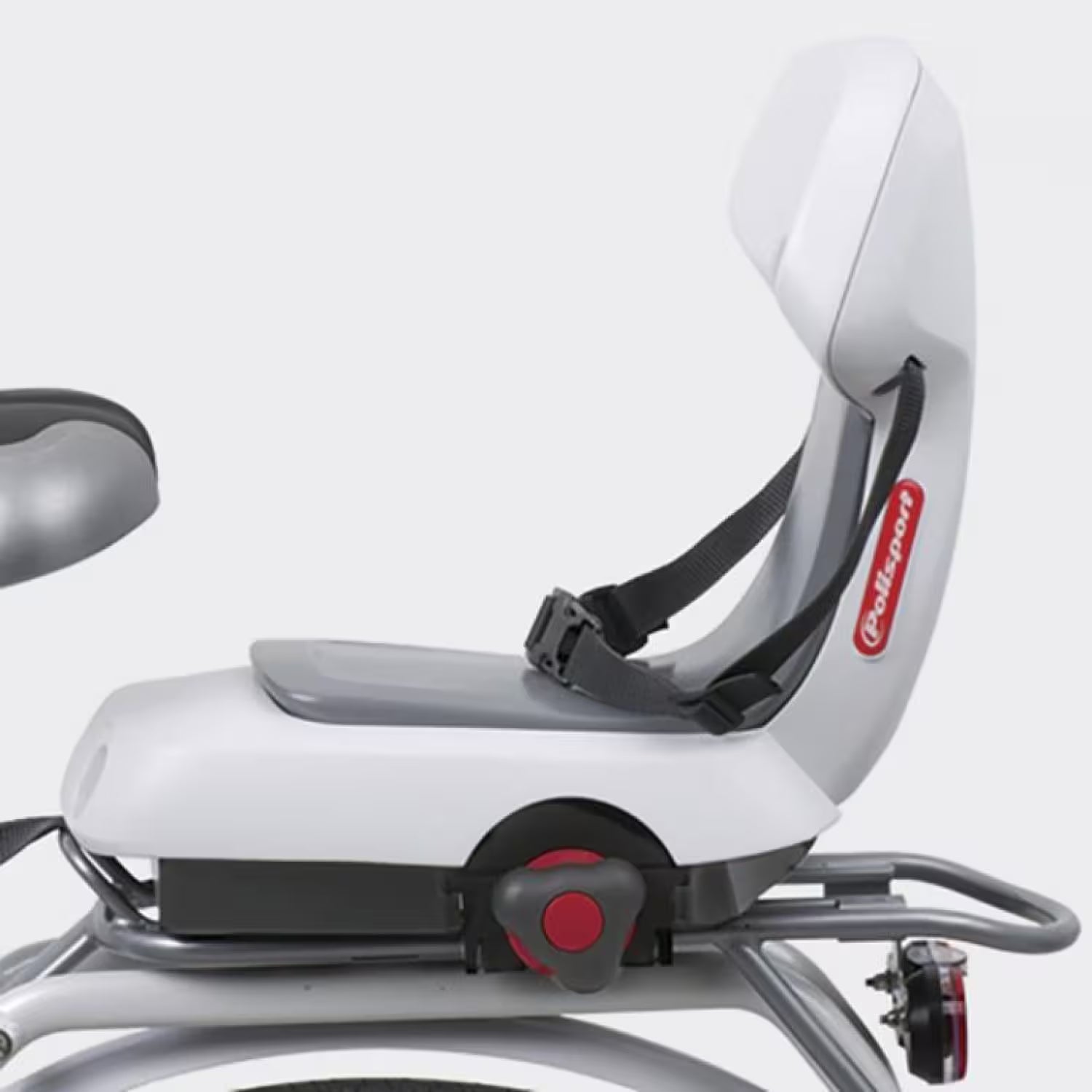 POLISPORT GUPPY JUNIOR Child bike seat for rack - white