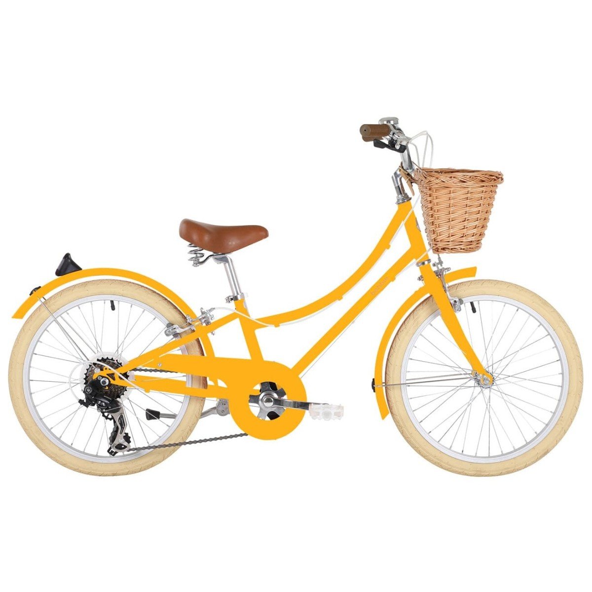 BOBBIN GINGERSNAP 20 children bicycle - yellow - BOBBIN - Evelostore