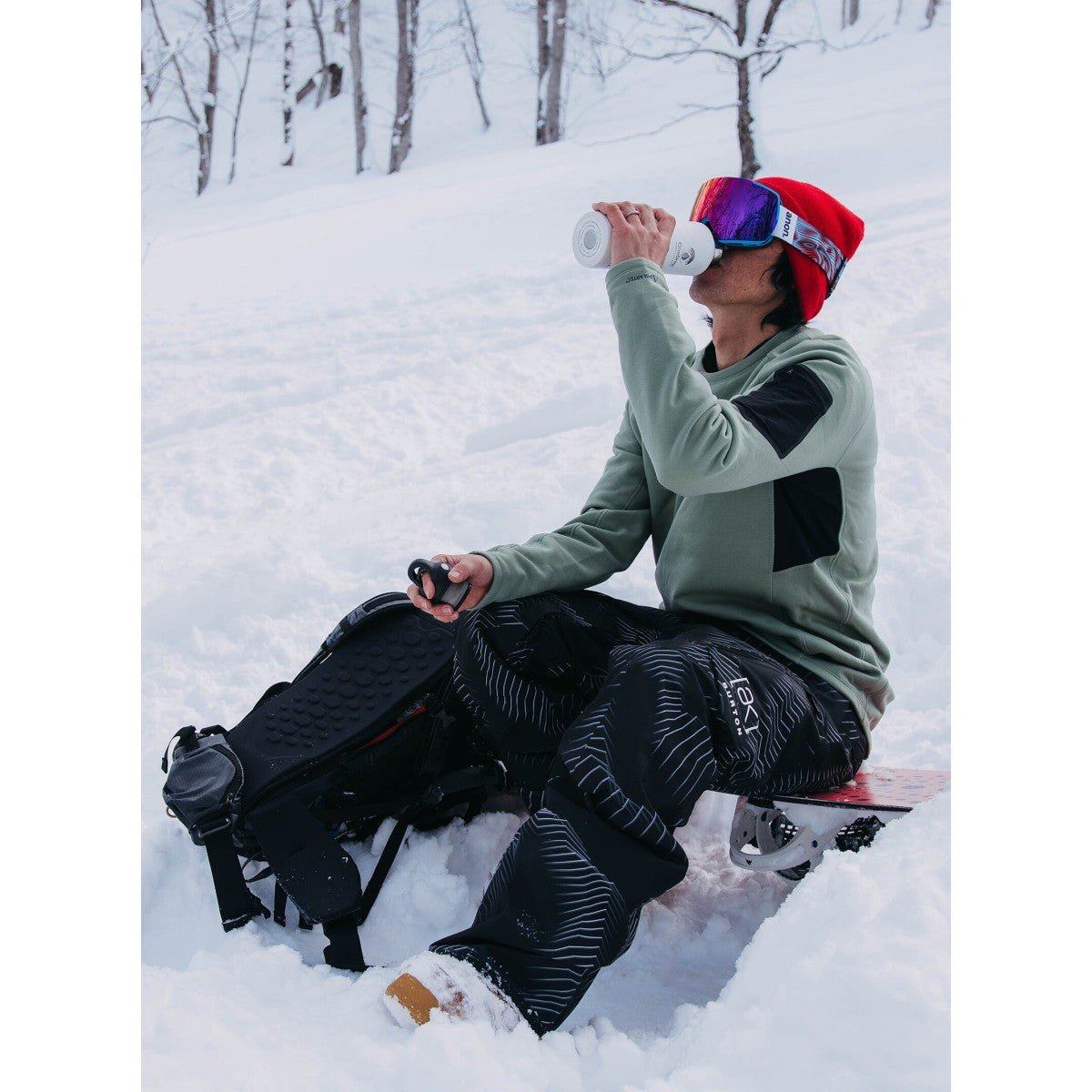 BURTON AK GORE CYCLIC snow pants - black stripes - BURTON - Evelostore