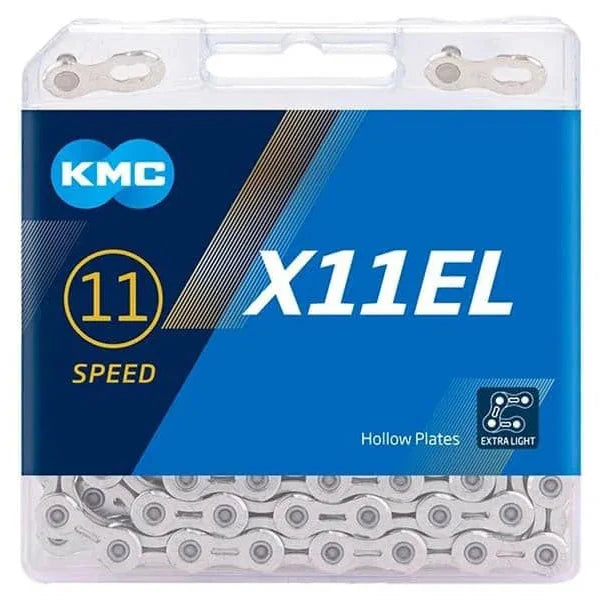 Cadena KMC X11EL de 11 velocidades - Plateada con QuickLink