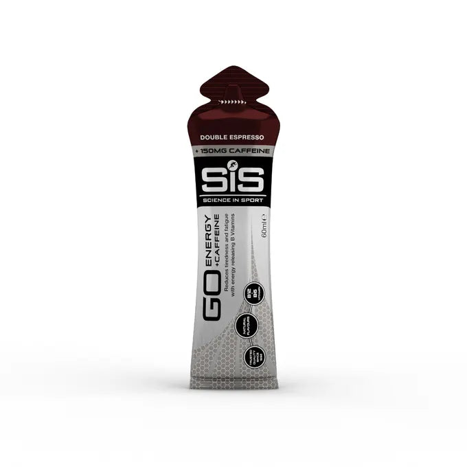SIS GO ENERGY + Caffeine gel box 30pcs x 60ml - Double ecpresso