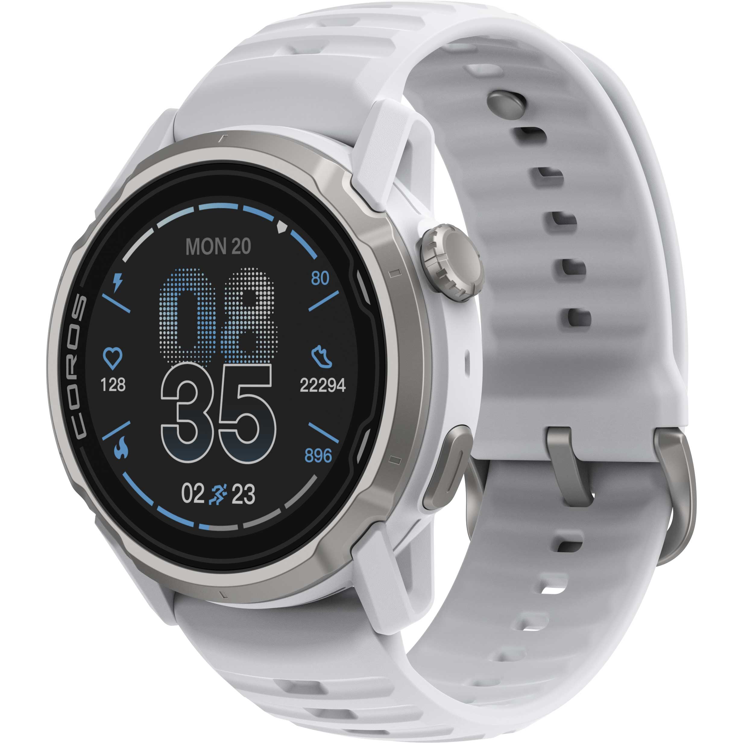 Outdoorowy zegarek GPS COROS APEX 4 42 mm – biały