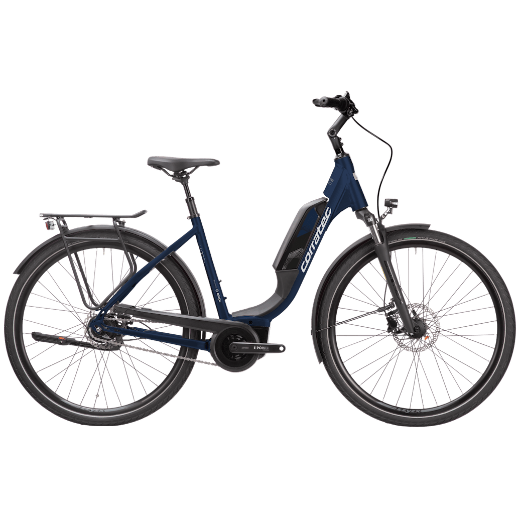 CORRATEC E - POWER URBAN AP5 8SC 28 electric bicycle - blue/grey - CORRATEC - Evelostore