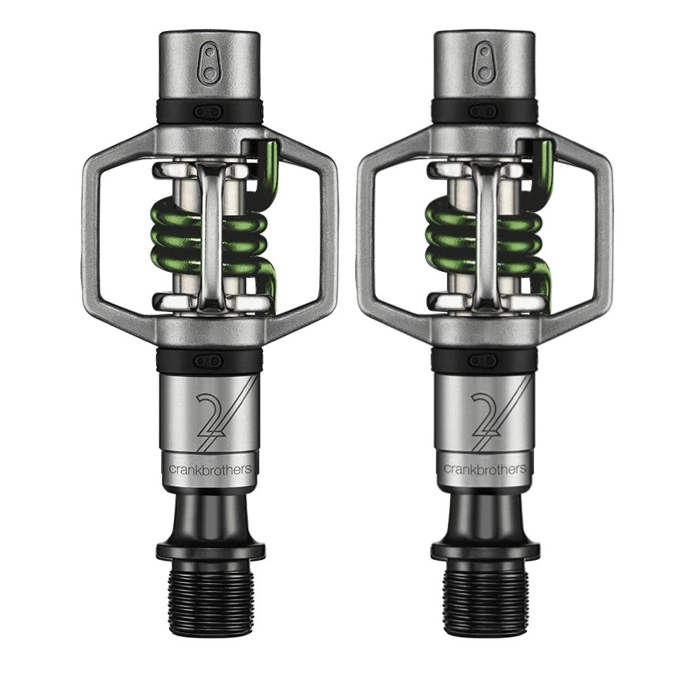 Pedały zatrzaskowe CRANKBROTHERS EGGBEATER 2 - srebrno-zielone