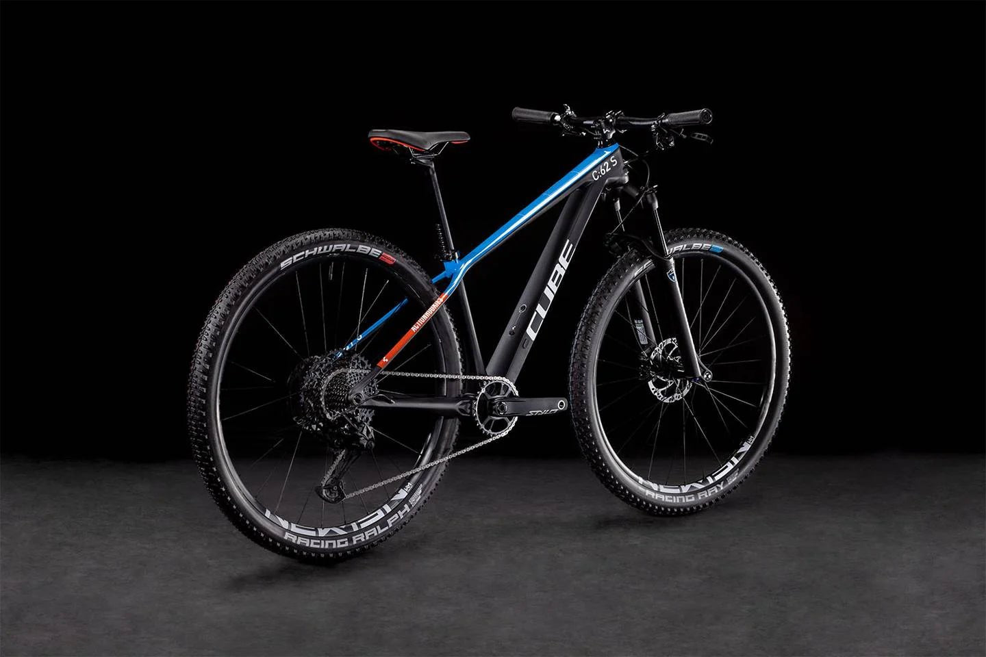 CUBE ELITE 240 C:62 SL kids bicycle - carbon/blue/red - CUBE - Evelostore