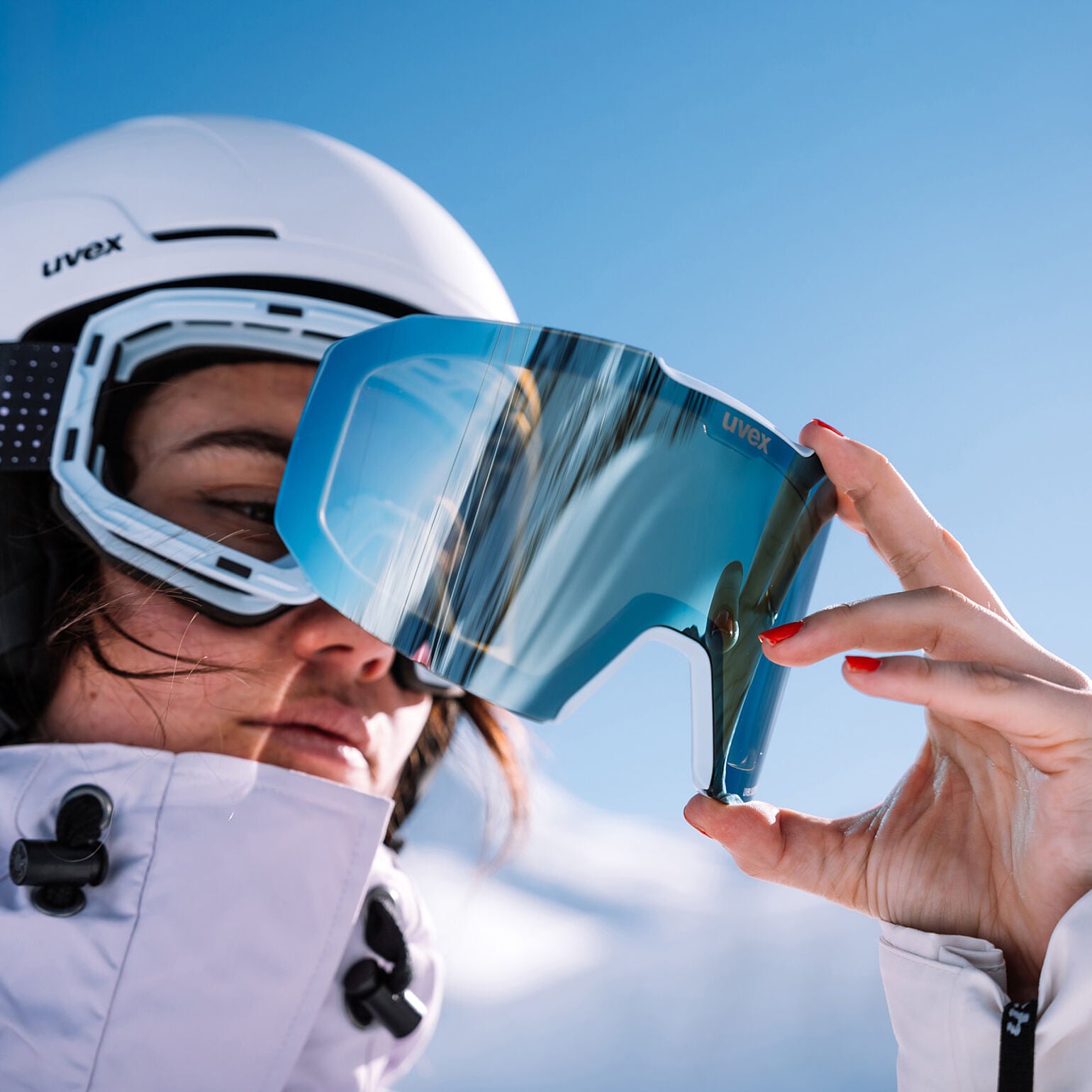 UVEX EVIDNT ATTRACT CYL Goggles - arctic blue matt