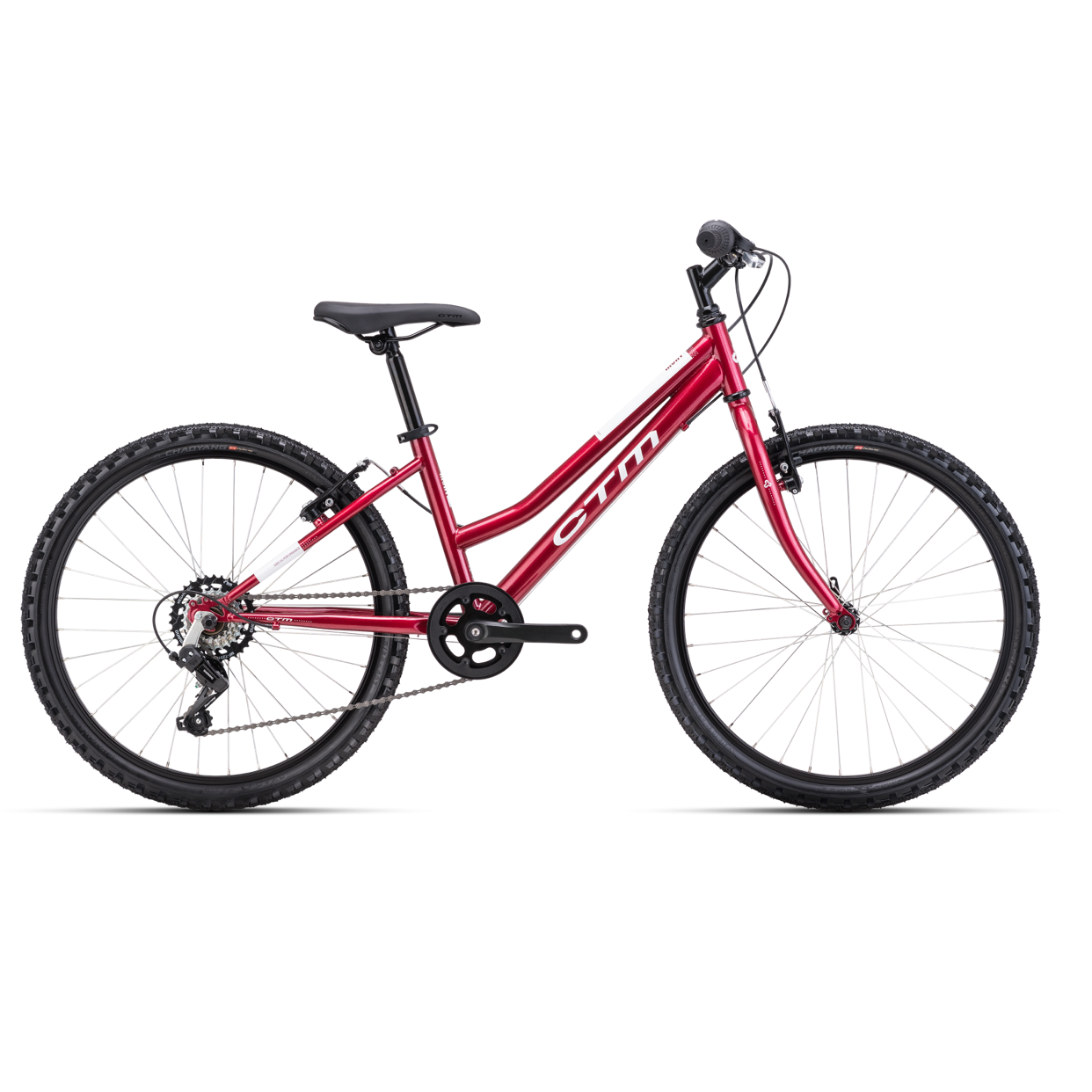 CTM MONY 24 bērnu velosipēds - tumši sarkans