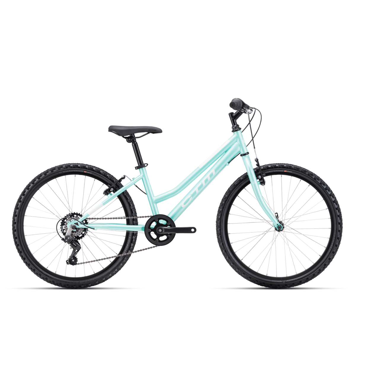 CTM MONY 24 kids bicycle - matt turquoise pearl / white - CTM - Evelostore