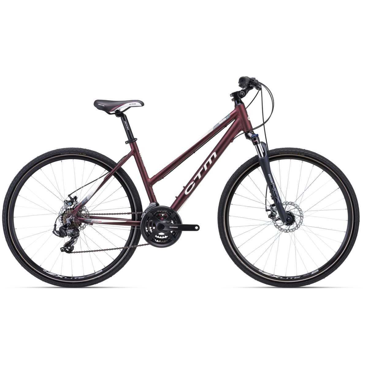 CTM MAXIMA 2.0 28" naisten polkupyörä – bordeaux