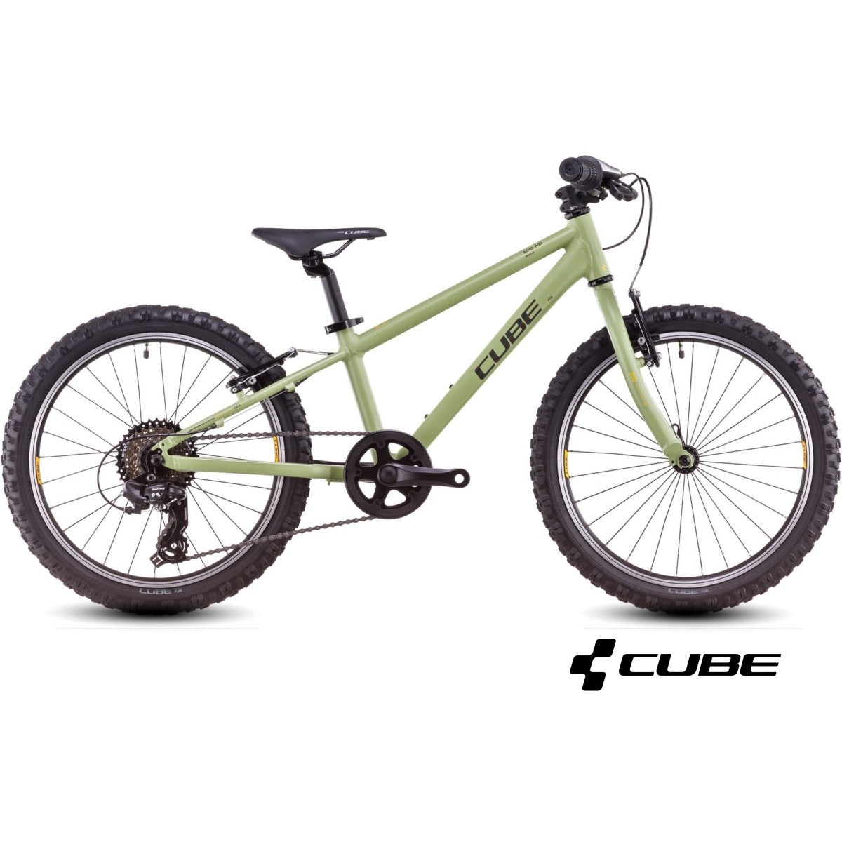 CUBE ACID 200 children bicycle - lightolive/orange