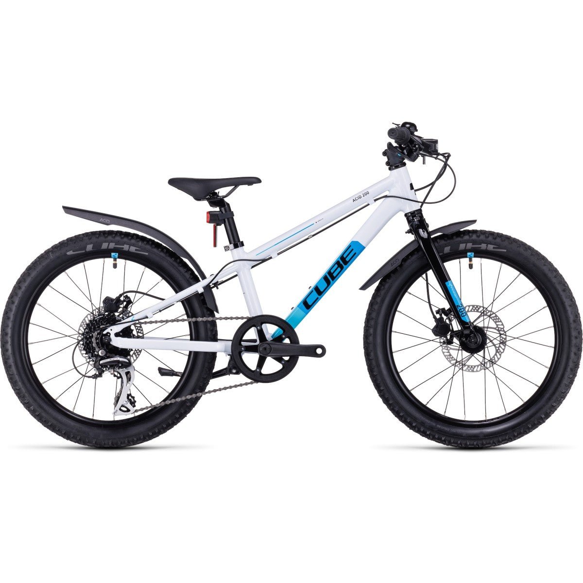 CUBE ACID 200 DISC ALLROAD children bicycle - white/blue - CUBE - Evelostore
