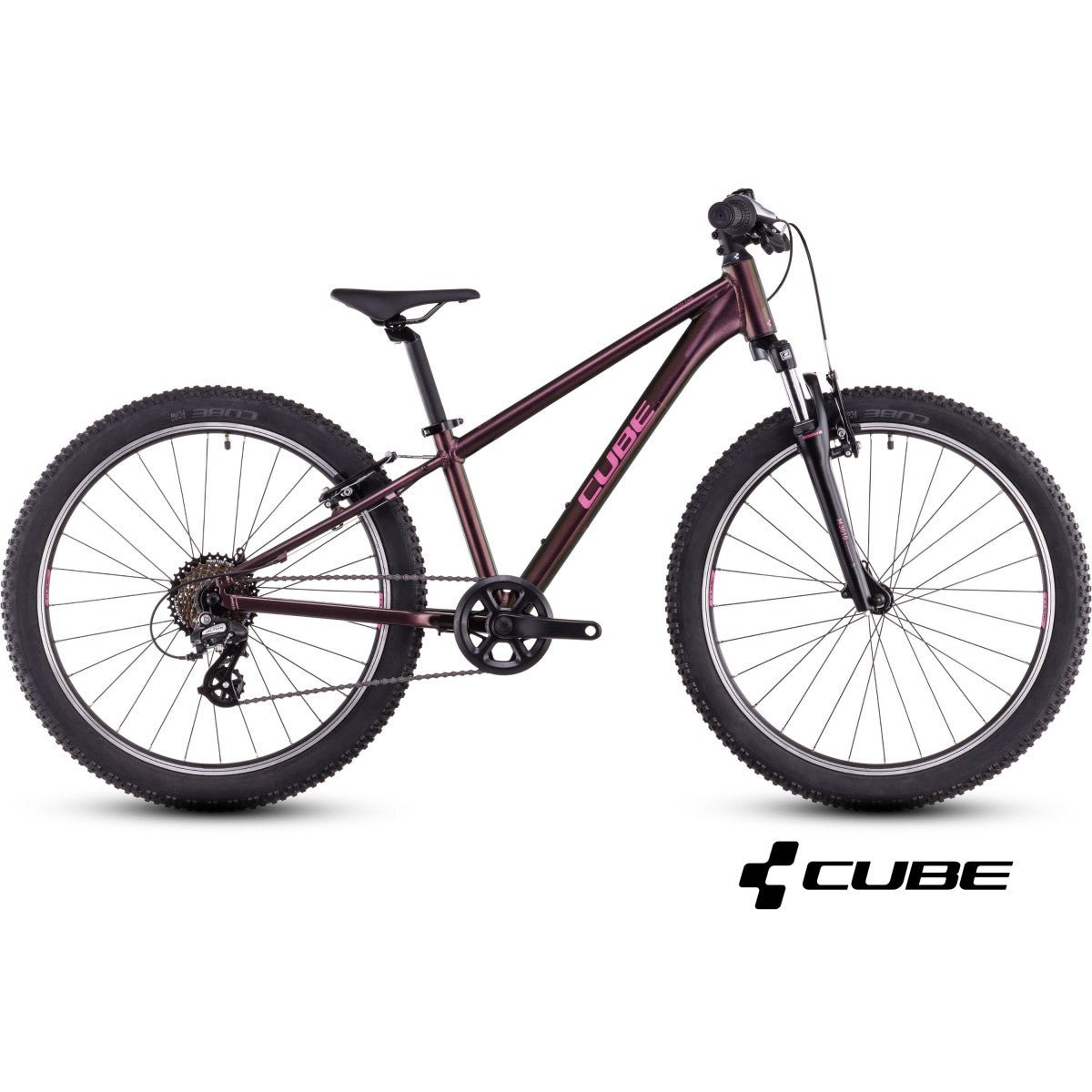 CUBE ACID 240 children bicycle - molotov/pink - CUBE - Evelostore