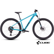 CUBE AIM RACE 29 mountain bike - swimmingpool´n´black - CUBE - Evelostore