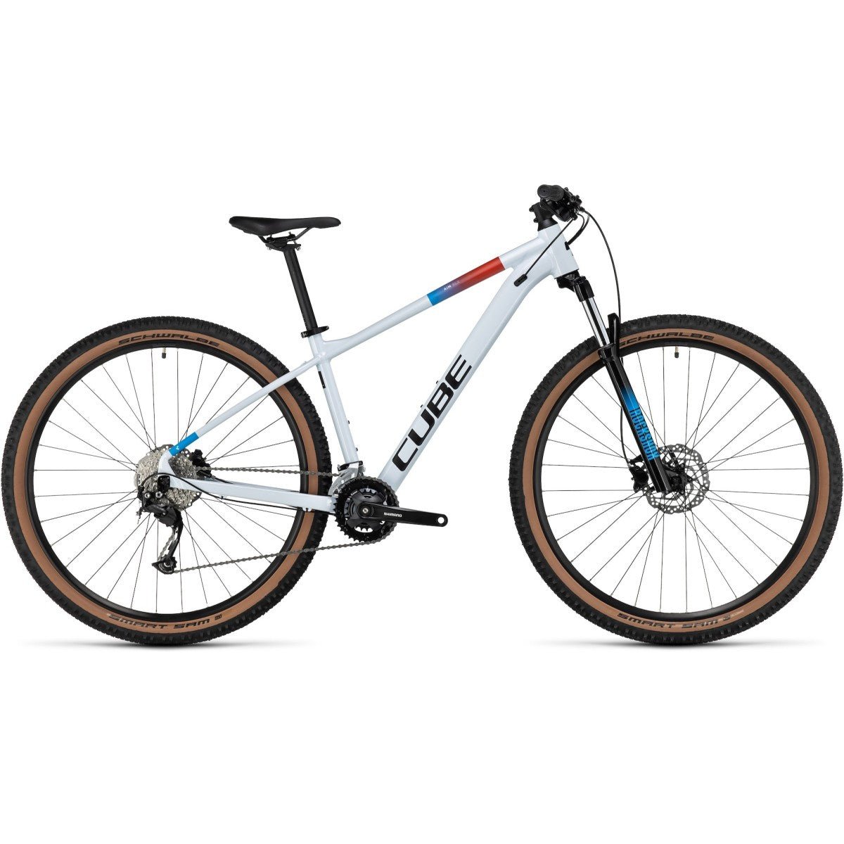 CUBE AIM SLX 29 mountain bike - white´n´blue´n´red - CUBE - Evelostore