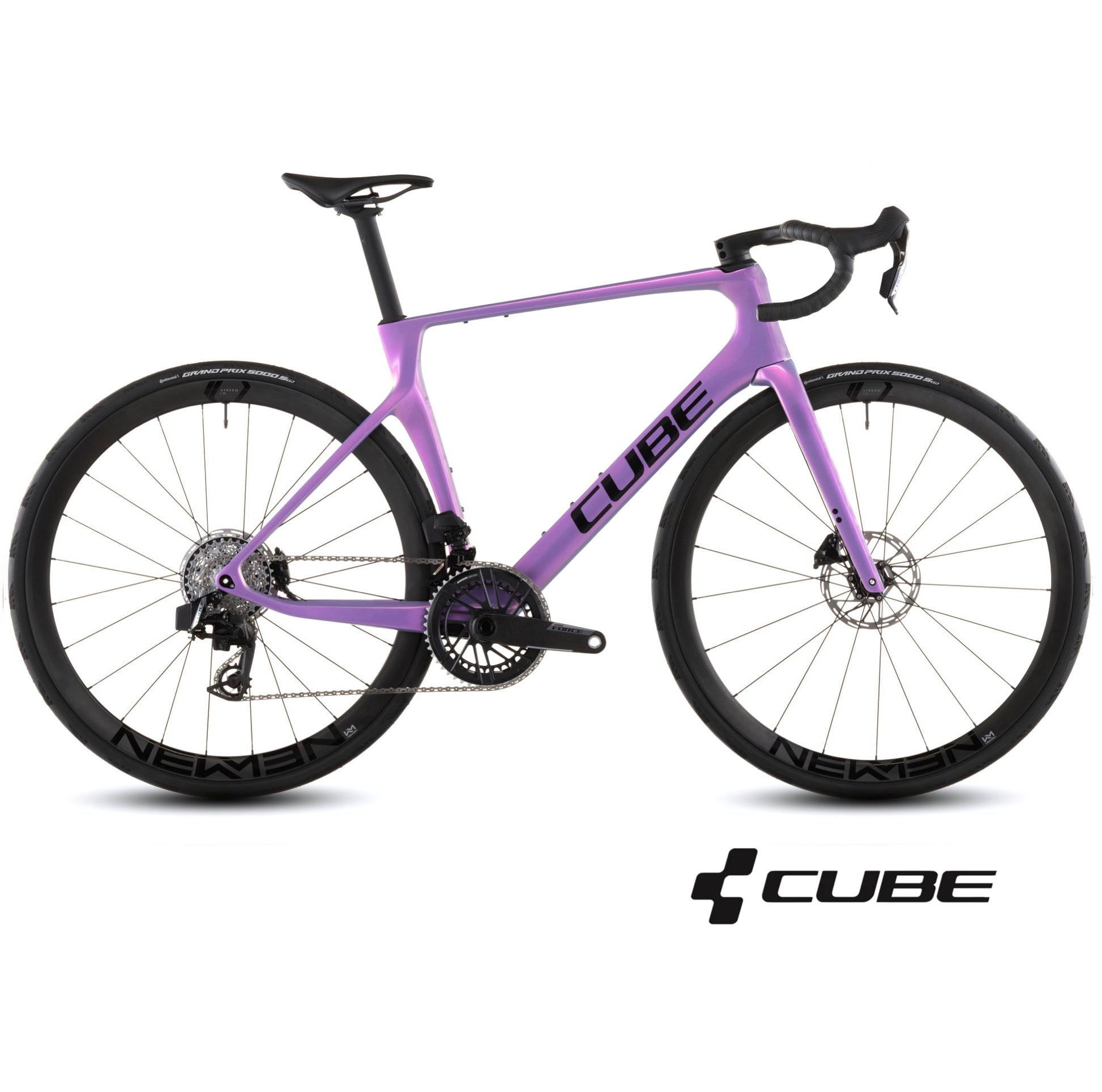 CUBE AGREE C:62 SLX Carbon-Rennrad – Cosmic Purple und Schwarz