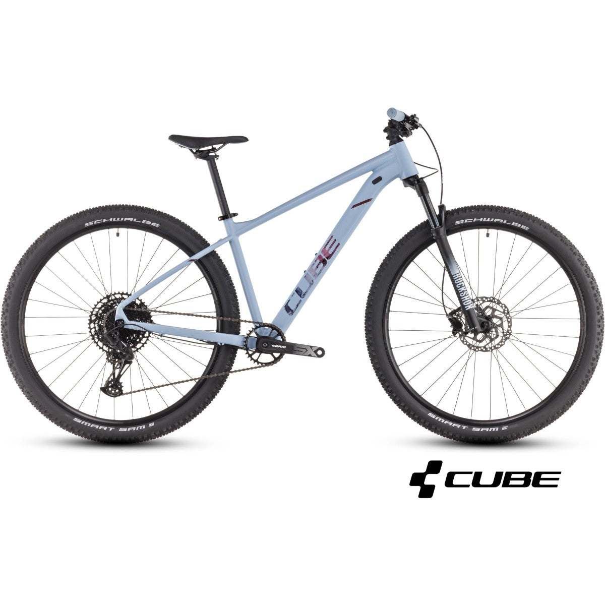 CUBE ATTENTION SLX 29 mountain bike - pigeonblue´n´rubyred