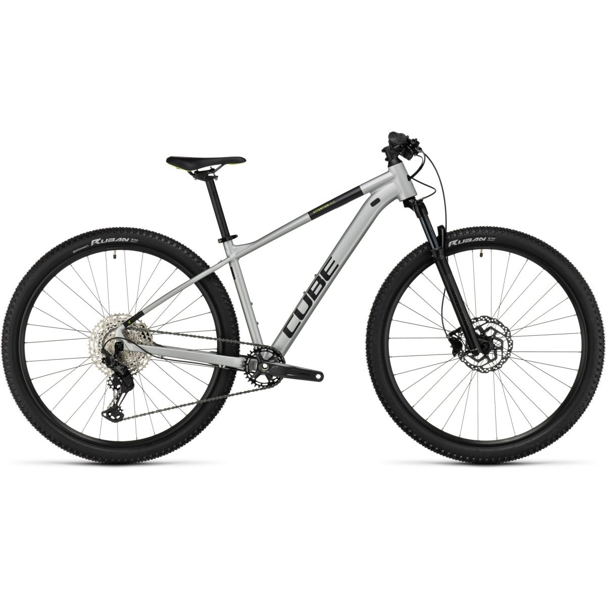 CUBE ATTENTION SLX 29 mountain bike - silvergrey´n´lime - CUBE - Evelostore