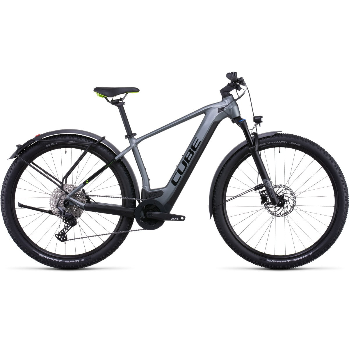 CUBE REACTION HYBRID PRO 625 ALLROAD 29 electric bike - flashgrey´n´green